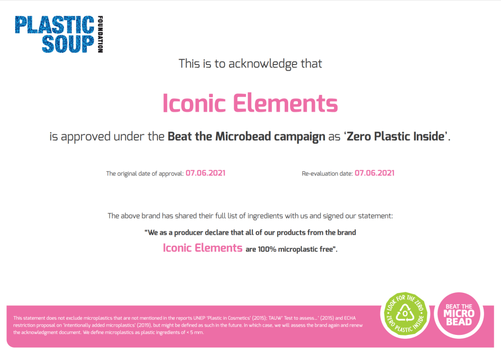 10 redenen iconic elements bet the microbead zero plastic inside